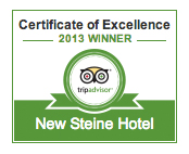 Trip Advisor 2013 Certificate of Excellence for The New Steine Hotel Trip Advisor 2013 Certificate of Excellence for The New Steine Hotel