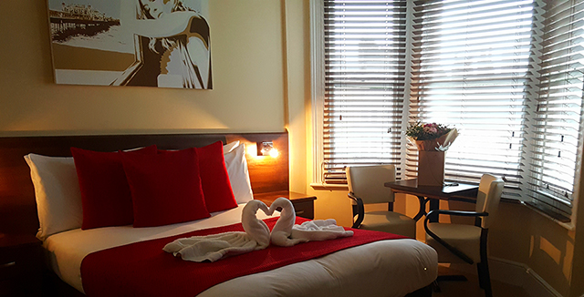Swan towels! Our Deluxe Room